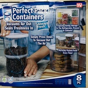 Perfect Pack Containers As Seen On Tv 8 Pieces